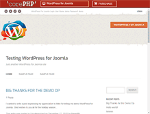 Tablet Screenshot of corephpdemos.com